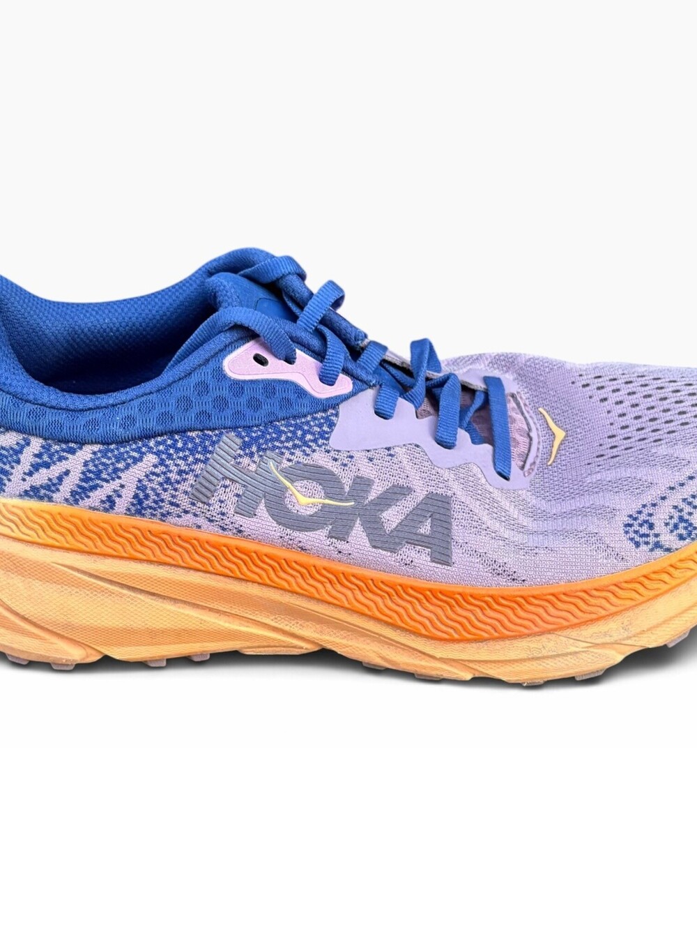 Hoka One One Challenger ATR 7 Running Shoe Size Women's 7.5B Purple Orange Gym